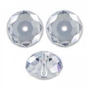Cristal redondo aplanado Swarovski 5040 de 8 mm, color Crystal Blue Shade x1