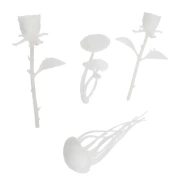 Regalo - Accesorios blancos para joyas de resina con inclusiones - Forma aleatoria x1