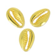 Entrepieza marisco 12 mm Dorado con oro fino x4|raw }}