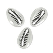 Entrepieza marisco 12 mm Chapado Plateado Envejecido x4|raw }}
