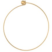 Pulsera con cierre de bola atornillada de 62 mm - Acero inoxidable 304 dorado x1