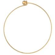 Pulsera con cierre de bola atornillada de 62 mm - Acero inoxidable 304 dorado x1
