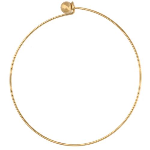 Pulsera con cierre de bola atornillada de 62 mm - Acero inoxidable 304 dorado x1