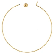 Pulsera con cierre de bola atornillada de 62 mm - Acero inoxidable 304 dorado x1