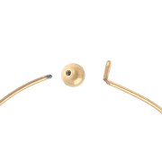 Pulsera con cierre de bola atornillada de 62 mm - Acero inoxidable 304 dorado x1