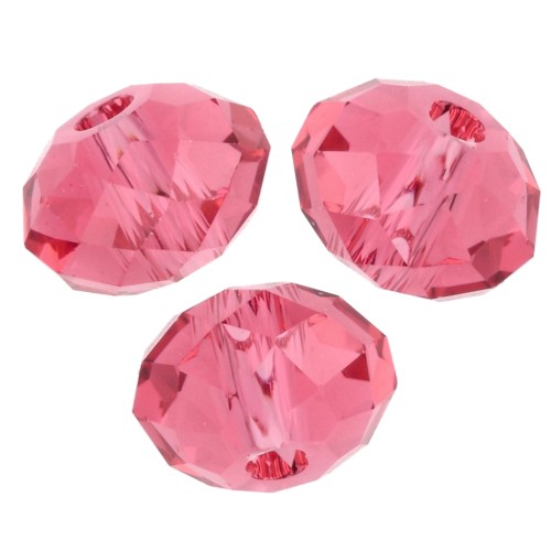 Cuenta redonda aplanada Swarovski 5040 de 6 mm - Padparasha x1