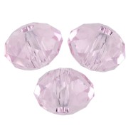 Cuenta redonda aplanada Swarovski 5040 de 6 mm - Rosaline x1