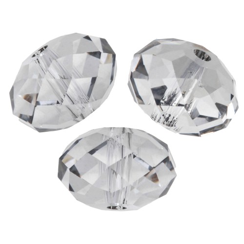 Cuenta redonda aplanada Swarovski 5040 de 8 mm - Crystal Urban Grey x1