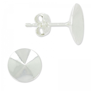 Pendientes para cabujones PureCrystal Rivoli 1122 8 mm Plata 925 x2