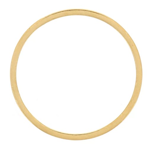 Anillas de montaje y tejido circular de 16 mm - Acero inoxidable 304L Dorado x20