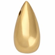 Cuenta plana tipo daga de 9 x 5,5 mm - Chapada en oro de 3 micras x1|raw }}