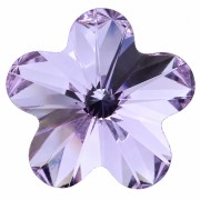Cabujón de flor Swarovski 4744, 10 mm - Violeta x1