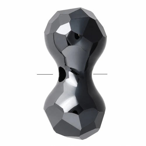 Cuentas modulares Swarovski 5150, 11 x 6 mm - Jet Hematite x1