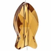 Topaz - Cuenta «Fish» de Swarovski 5727, 14 mm - Topacio x1 Cuenta «Fish» de Swarovski 5727, 14 mm - Topacio x1