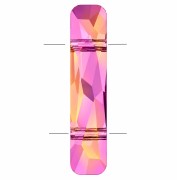 Cuenta de dos agujeros - Cuenta Column de Swarovski 5535, 23,5 x 5 mm - Crystal Astral Pink x1