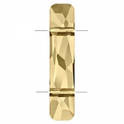 Cuenta de dos agujeros - Cuenta Column de Swarovski 5535, 23,5 x 5 mm - Crystal Golden Shadow x1