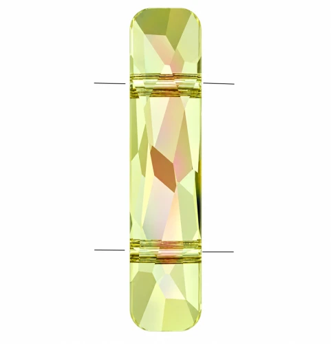 Cuenta de dos agujeros - Cuenta Column de Swarovski 5535, 23,5 x 5 mm - Crystal Luminous Green x1