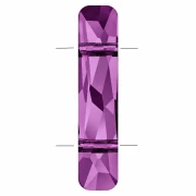 Cuenta con dos agujeros - Cuenta Column de Swarovski 5535, 23,5 x 5 mm - Amatista x1