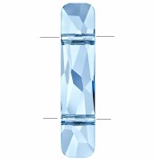 Aquamarine - Cuenta con dos agujeros - Cuenta Column de Swarovski 5535, 23,5 x 5 mm - Aguamarina x1 Cuenta con dos agujeros - Cuenta Column de Swarovski 5535, 23,5 x 5 mm - Aguamarina x1