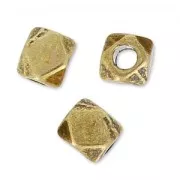 Cubos facetas 3 mm bronce x10