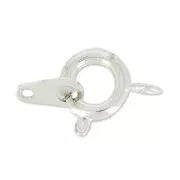 Cierre de reasa 7 mm Chapado en plata fina