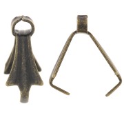 Enganche colgante 10 mm bronce x10