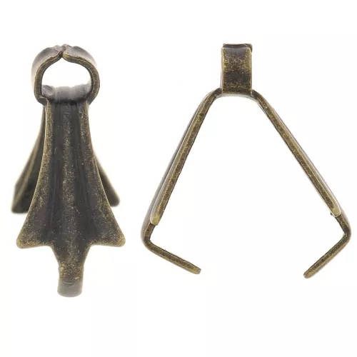 Enganche colgante 10 mm bronce x10
