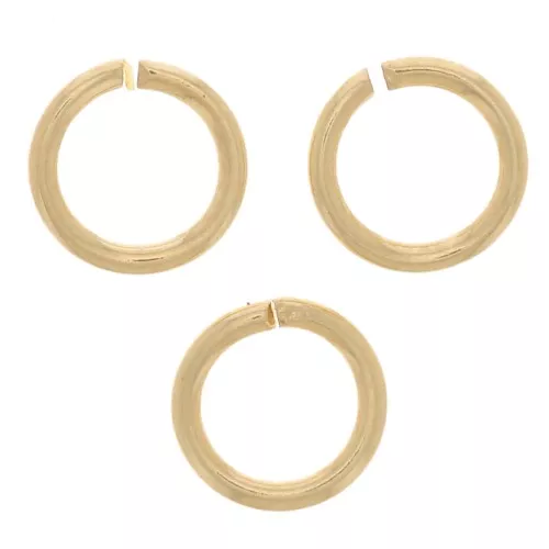 Anillas abiertas 5x0.7 mm dorado x50