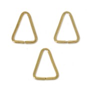 Anillas abiertas triangulares 7x5x0.6 mm Dorado con oro fino x50|raw }}