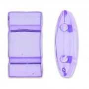 Cuentas acrilica Entrepiezas 2 agujeros Carrier Beads 18x9 mm Tanzanite x10|raw }}