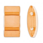 Cuentas acrilica Entrepiezas 2 agujeros Carrier Beads 18x9 mm Topaz x10|raw }}