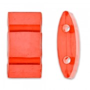 Cuentas acrilica Entrepiezas 2 agujeros Carrier Beads 18x9 mm Light Siam x10|raw }}