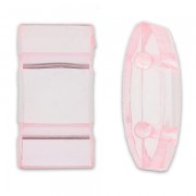 Cuentas acrilica Entrepiezas 2 agujeros Carrier Beads 18x9 mm Light Rose x10|raw }}