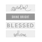 Lightbox Heidi Swapp - Diapositivos Awesome/Shine Bright/Blessed/ Welcome