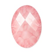Cabuchón facetado de resina 18x13 mm Light Rose|raw }}