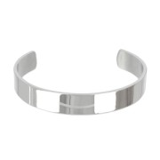 Pulsera jonc plano 12 mm de Acero inox x1|raw }}