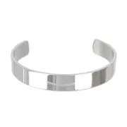 Pulsera jonc plano 12 mm de Acero inox x1