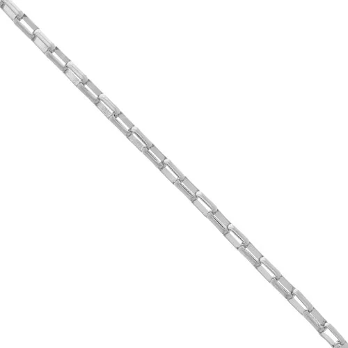 Cadena malla rectangular 5x3 mm Acero inox x99cm