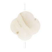 Cuenta flor de Nacar 20 mm Natural x1