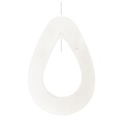 Gota con agujero de Nácar 35 mm Natural x1