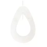 Gota con agujero de Nácar 35 mm Natural x1