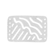 Separador martillado 6 tiras 30x20 mm Plateado satinado x1|raw }}