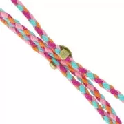 Cuenta para cordón 5 mm bronce x1