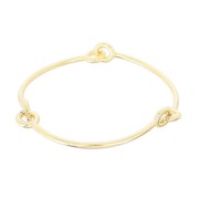Pulsera Jonc articulado 65 mm light gold HQ x1