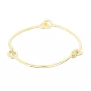 Pulsera Jonc articulado 65 mm light gold HQ x1