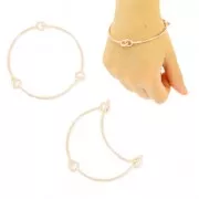 Pulsera Jonc articulado 65 mm light gold HQ x1