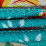 Cordón de algodón tubular 4 mm Dark Turquesa/Rosa x 1 m|raw }}