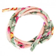 Cordón de algodón tubular 4 mm Light Peach/Khaki x 1 m