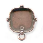 Pendientes con trasera soporte cabuchón 4470 12 mm cobre antiguo