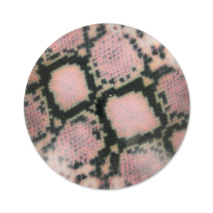 Cabuchón plano 18 mm motivo serpiente x1